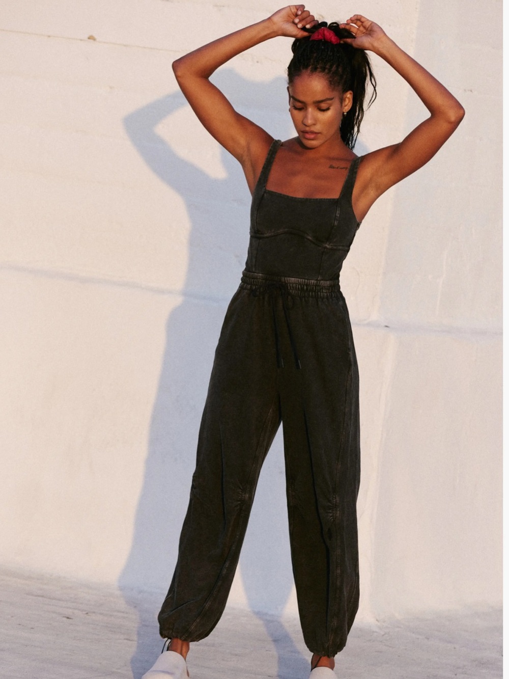 G65. New Free People  FP Movement Inbound Onesie   Jumpsuit with Drawstring